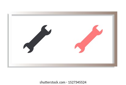 Vector icon key tool 10 EPS . Lorem Ipsum Illustration design