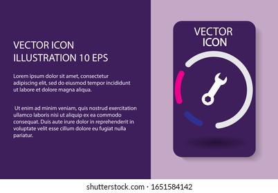 Vector icon key tool 10 EPS . Lorem Ipsum Illustration design