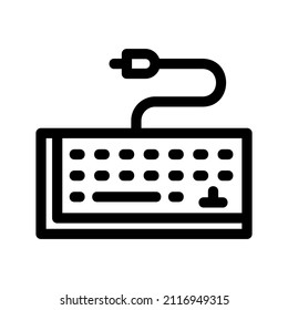 Vector icon keyboard for computer and laptop. useful for working, business, education, and other in computer.