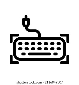 Vector icon keyboard for computer and laptop. useful for working, business, education, and other in computer.