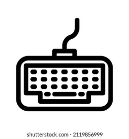 Vector icon keyboard for computer and laptop. useful for working, business, education, and other in computer and laptop.