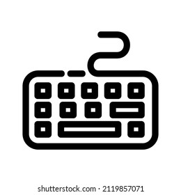 Vector icon keyboard for computer and laptop. useful for working, business, education, and other in computer and laptop.