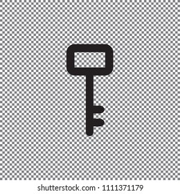 Vector icon keys on a transparent background