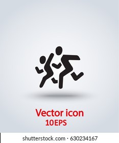 Vector Icon Kids Running