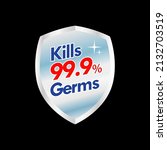 Vector icon Kill 99.9 Germs