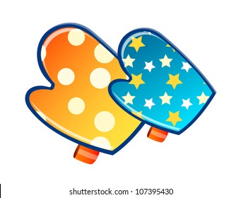 vector icon kitchen glove