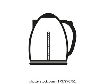 vector icon kitchen teapot symbol and teapot in flat style