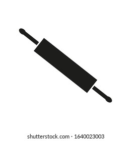 vector icon, kitchen wooden roller shape