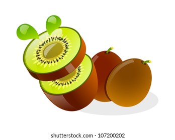 vector icon kiwi