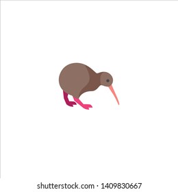 vector of icon kiwi bird flat 
