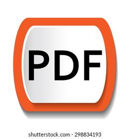 Vector icon labeled PDF