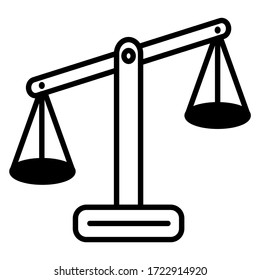vector icon of a laboratory scale