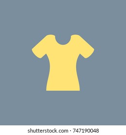 Vector icon of Lady Shirt. Eps-10.