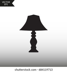 Vector icon lamp desktop