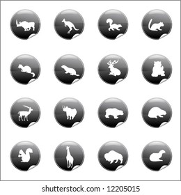 Vector Icon of land animals-3