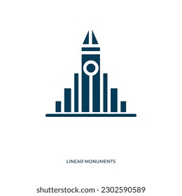  vector icon. , landmark, city filled icons from flat linear monuments concept. Isolated black glyph icon, vector illustration symbol element for web design and mobile 