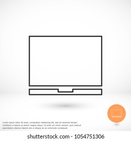 Vector icon laptop 