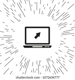 Vector icon laptop