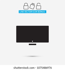Vector icon laptop 