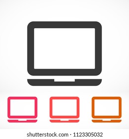 Vector icon laptop 