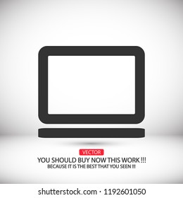 Vector icon laptop 