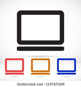 Vector icon laptop 