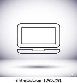 Vector icon laptop 
