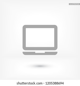 Vector icon laptop 