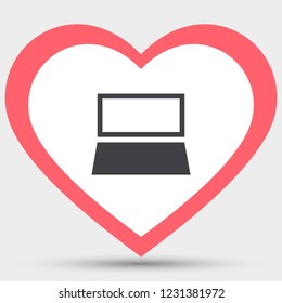 Vector icon laptop 
