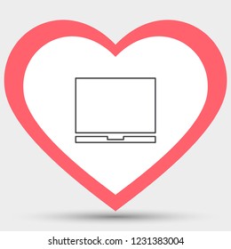 Vector icon laptop 