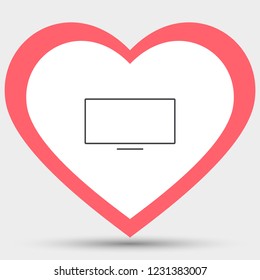 Vector icon laptop 