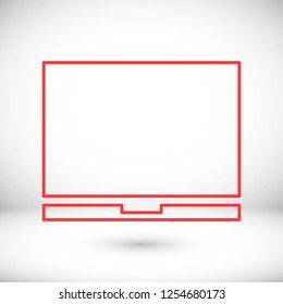 Vector icon laptop 