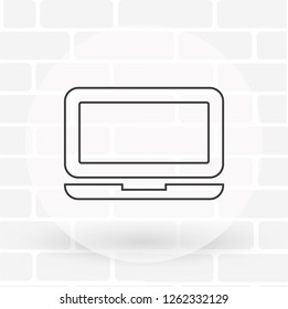 Vector icon laptop 