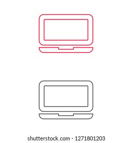Vector icon laptop 