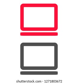 Vector icon laptop 