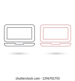 Vector icon laptop 
