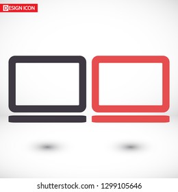 Vector icon laptop 