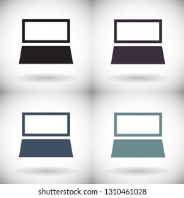 Vector icon laptop 