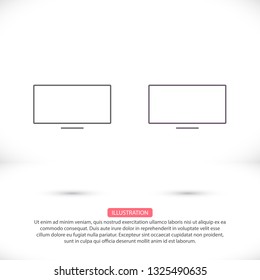 Vector icon laptop 