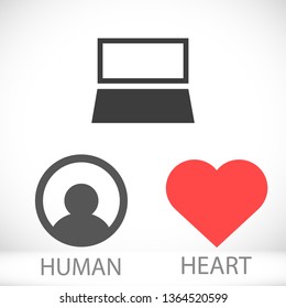 Vector icon laptop 