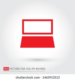 Vector icon laptop 