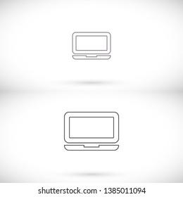 Vector icon laptop  . Lorem Ipsum Illustration design
