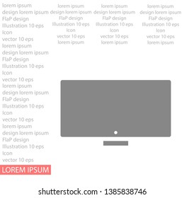 Vector icon laptop  . Lorem Ipsum Illustration design