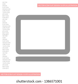 Vector icon laptop  . Lorem Ipsum Illustration design