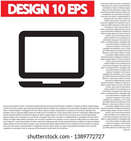 Vector icon laptop  . Lorem Ipsum Illustration design