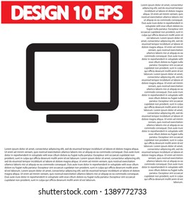 Vector icon laptop  . Lorem Ipsum Illustration design