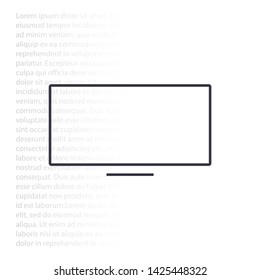 Vector icon laptop  . Lorem Ipsum Illustration design