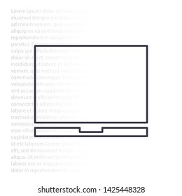 Vector icon laptop  . Lorem Ipsum Illustration design