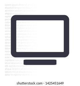 Vector icon laptop  . Lorem Ipsum Illustration design