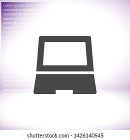 Vector icon laptop  . Lorem Ipsum Illustration design